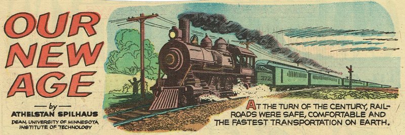 Excerpt from the July 17, 1965 edition of the Sunday comic strip Our New Age (Novak Archive)